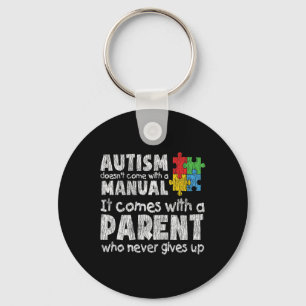 Autism Awareness Mum Dad Parents Autistic Kids Awa Key Ring