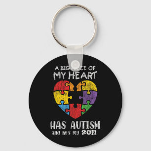 Autism Awareness Mum Dad Parents Autistic Kids Awa Key Ring