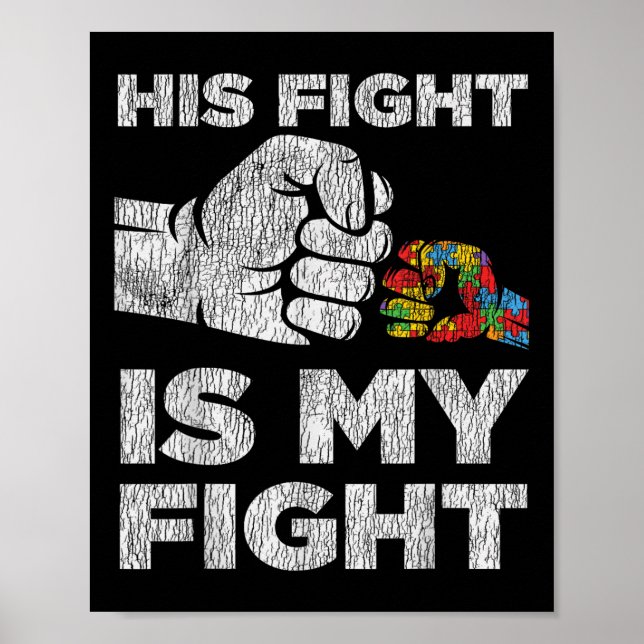 Autism Awareness Mum Dad Parents Autistic Kids Awa Poster (Front)