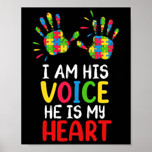 Autism Awareness Mum Dad  Poster