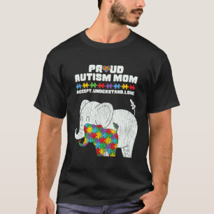 Autism Awareness Mum Proud Autistic Son Daughter E T-Shirt