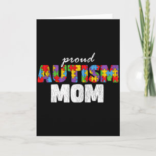 Autism Awareness Mum Proud Autistic Son Daughter M Card