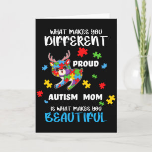 Autism Awareness Mum Proud Mother Autistic Boys Gi Card