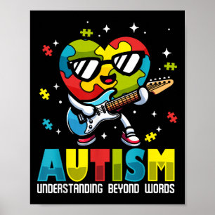 Autism Awareness Music Lover Graphic Understanding Poster