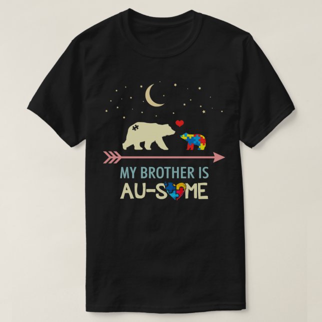Autism Awareness My Brother is AUSOME Pullover (Design Front)