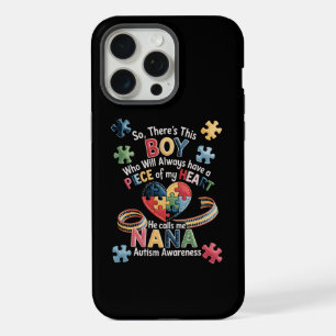Autism Awareness Nana Puzzle Heart Grandma Gift iPhone 15 Pro Max Case