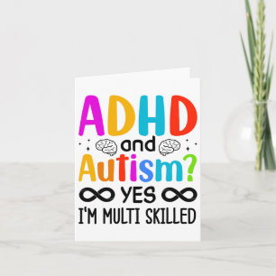 Autism Awareness Neurodivergent Audhdh Card