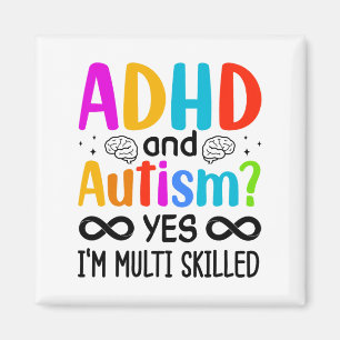 Autism Awareness Neurodivergent Audhdh Magnet