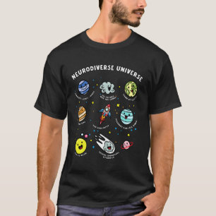 Autism Awareness Neurodiverse Universe ADHD SPED T T-Shirt