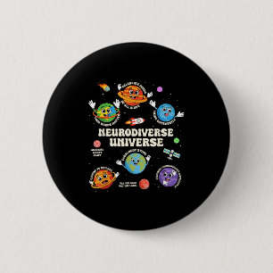 Autism Awareness Neurodiversity Asd Sped Teacher W 6 Cm Round Badge