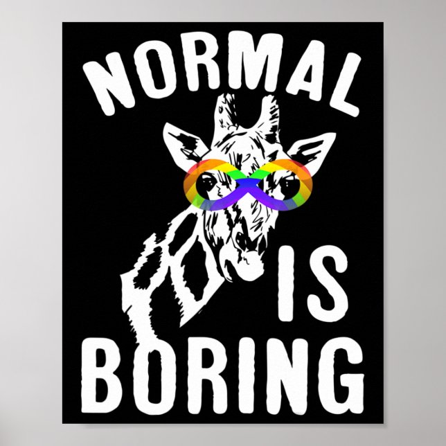 Autism Awareness  Normal Is Boring Infinity Symbol Poster (Front)