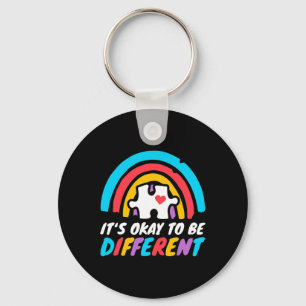 Autism Awareness Okay To Be Different Love Autisti Key Ring