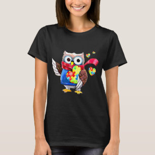 Autism Awareness Owl Autistic Neurodiversity Asper T-Shirt
