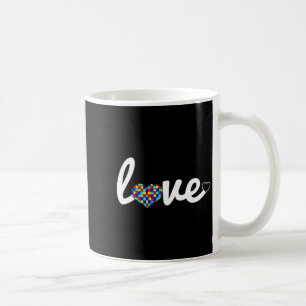Autism Awareness Perfect Love Heart Jigsaw Puzzle Coffee Mug