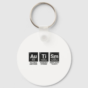 Autism Awareness Periodic Table Autism Periodic Ta Key Ring