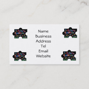 Autism Awareness Pieces Business card