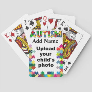 Autism Awareness Playing Cards Puzzle Customise
