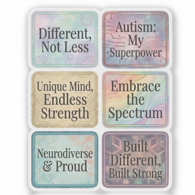 Autism Awareness – Positive Affirmation Quotes (Front)