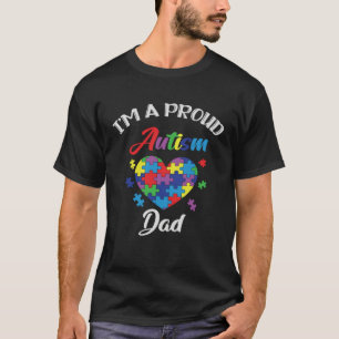 Autism Awareness Proud Autism Dad Support Autism T-Shirt