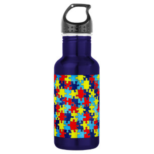 Autism Awareness-Puzzle by Shirley Taylor 532 Ml Water Bottle