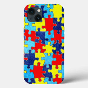 Autism Awareness-Puzzle by Shirley Taylor iPhone 13 Case