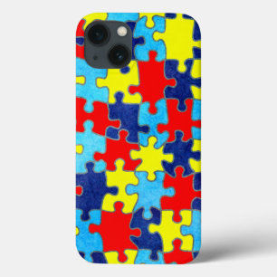 Autism Awareness-Puzzle by Shirley Taylor  iPhone 13 Case