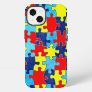 Autism Awareness-Puzzle by Shirley Taylor iPhone 13 Case