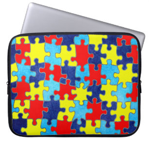 Autism Awareness-Puzzle by Shirley Taylor Laptop Sleeve
