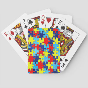 Autism Awareness-Puzzle by Shirley Taylor Playing Cards