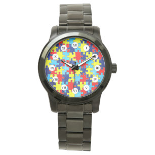 Autism Awareness-Puzzle by Shirley Taylor Watch