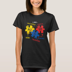 Autism Awareness Puzzle Chemical Element 1 T-Shirt