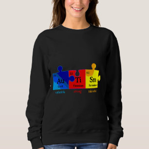 Autism Awareness Puzzle Chemical Element Sweatshirt