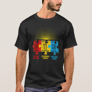 Autism Awareness Puzzle Chemical Element T-Shirt
