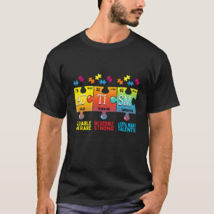 Autism Awareness Puzzle Chemical Elements T-Shirt