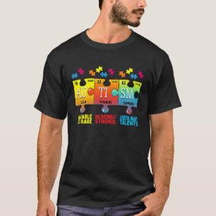 Autism Awareness Puzzle Chemical Elements T-Shirt