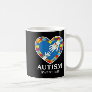 Autism Awareness Puzzle Heart Colourful Coffee Mug