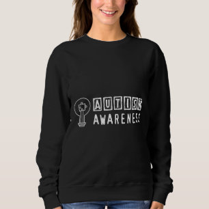 Autism Awareness Puzzle Light Bulb Sweatshirt