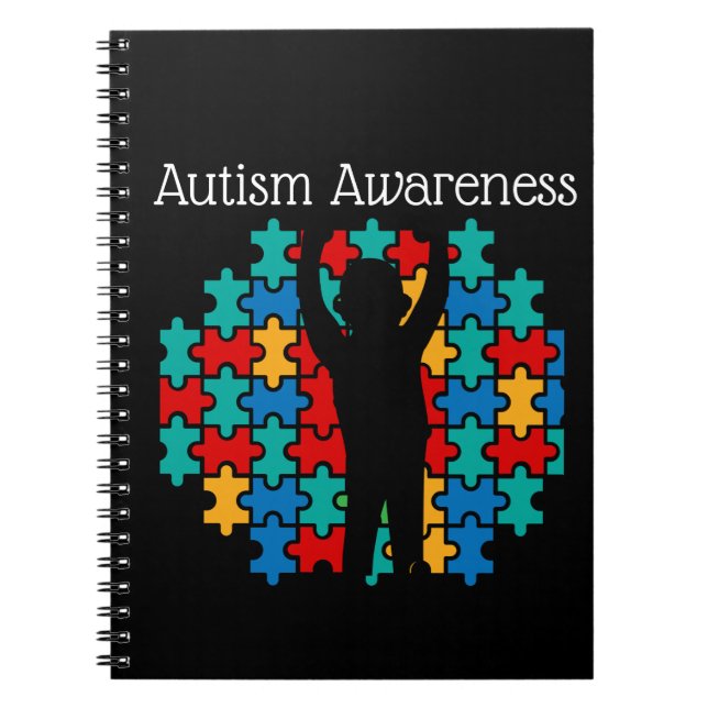 Autism awareness  Puzzle Notebook (Front)
