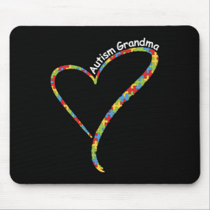 Autism Awareness Puzzle Of Heart Plus Size  Mouse Pad