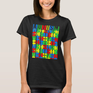 Autism Awareness Puzzle Piece Autistic Boys Girls  T-Shirt