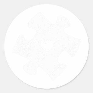 Autism Awareness Puzzle Piece Autistic Gifts For M Classic Round Sticker
