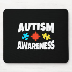 Autism Awareness Puzzle Piece Autistic Support Mouse Pad