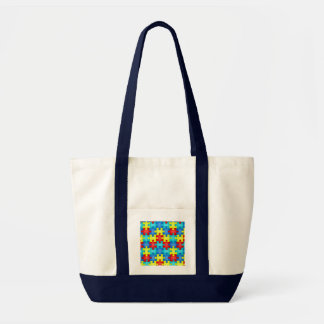 Autism Awareness Puzzle Piece Bag