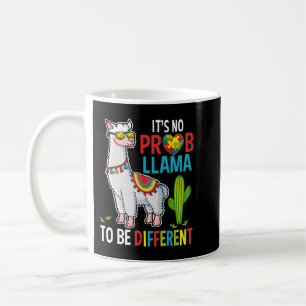 Autism Awareness Puzzle Pieces design features a l Coffee Mug