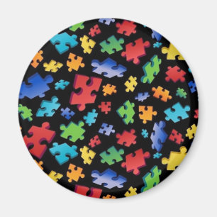 Autism Awareness Puzzle Pieces Magnet
