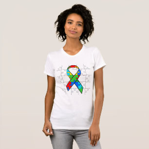 Autism Awareness Puzzle Pieces Ribbon Shirt