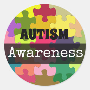 AUTISM Awareness Puzzle pieces Stickers