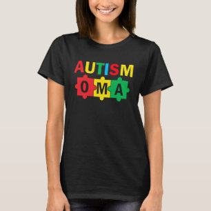 Autism Awareness Puzzle Ribbon Proud Autism Oma T-Shirt
