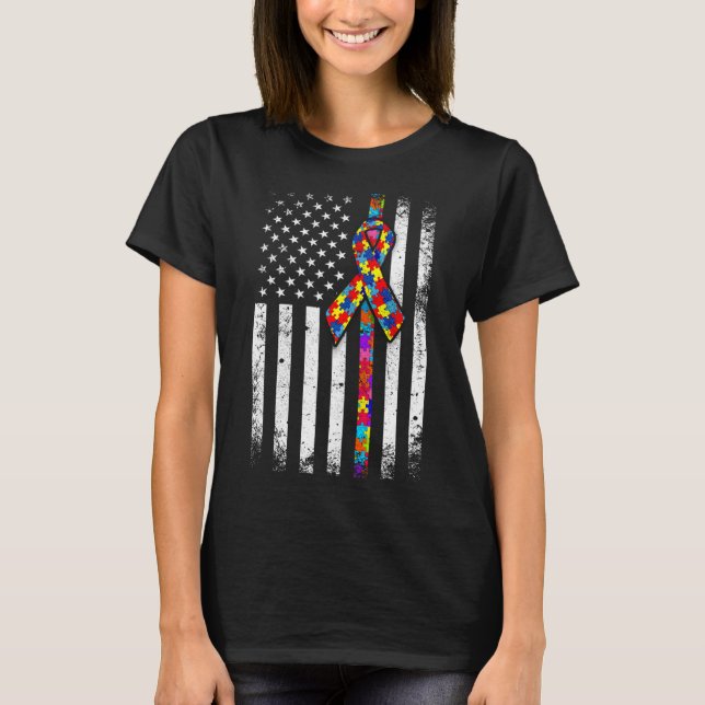 Autism Awareness Puzzle  T-Shirt (Front)