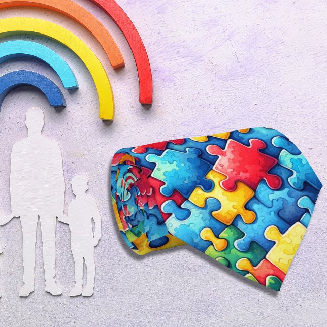 Autism Awareness Puzzle Tie (Creator Uploaded)